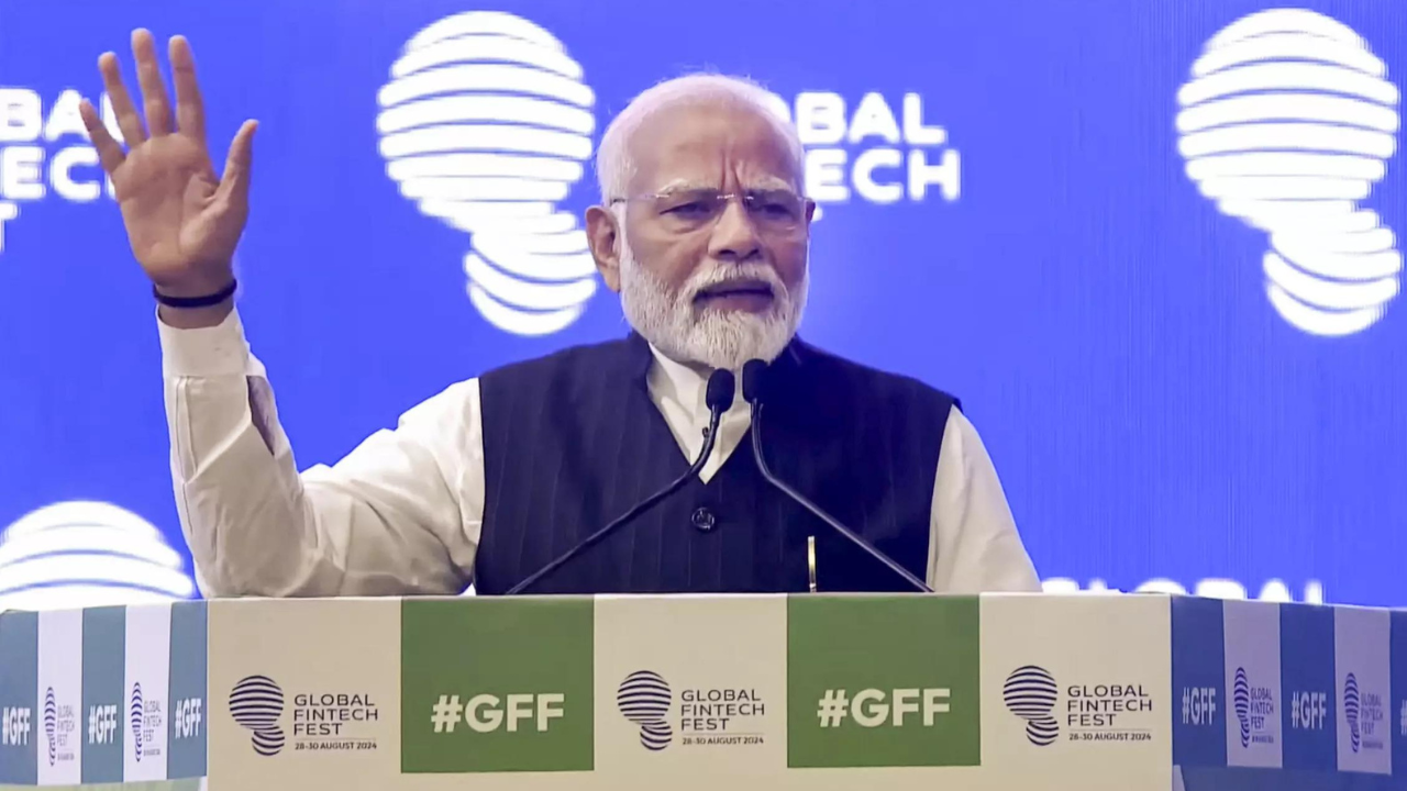 PM Modi at Global Fintech Fest.